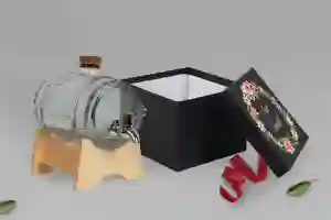 Antałek - opakowanie czarne Akwarelowe Wianki Motyw 5