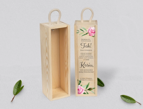 Prośba o Świadkowanie - SNW naturalna Flowers & Frame Motyw 4