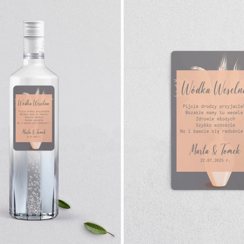 Naklejki na alkohol - Butterflies Motyw 4