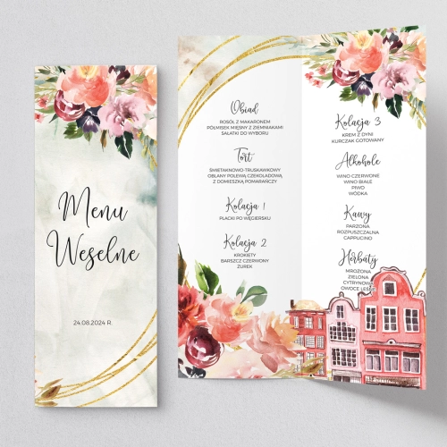 Menu Weselne Spring Love - Motyw 5