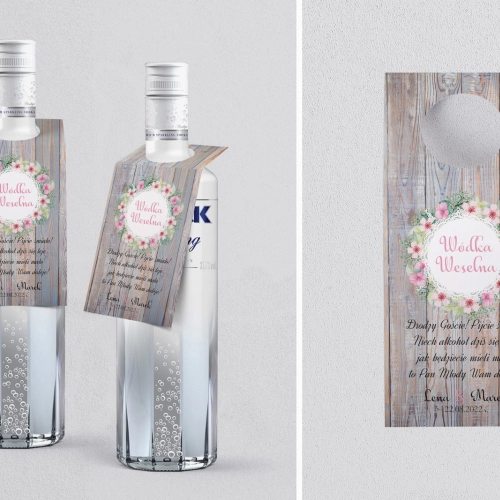 Zawieszka na alkohol oczko Rustical Motyw 6