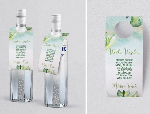 Zawieszka na alkohol oczko Tropical Motyw 3