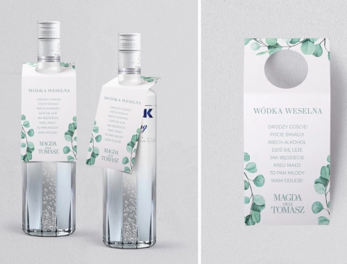 Zawieszka na alkohol oczko Eukaliptus Motyw 2