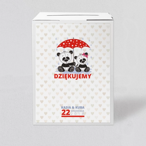 Pudełko na koperty i pieniądze Uroczy Deszcz Motyw 8