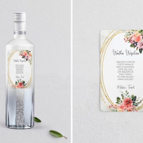 Naklejki na alkohol - Spring Love - Motyw 3