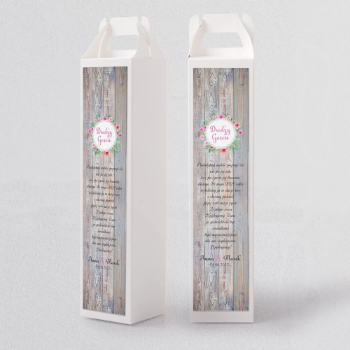 Pudełko na alkohol Rustical Motyw 13