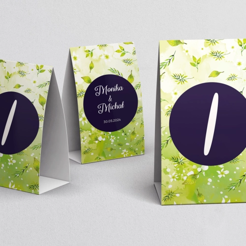 Numerki na stół Wildflowers Motyw 3