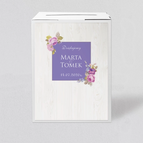 Pudełko na koperty i pieniądze Biała Stodoła - Motyw 6