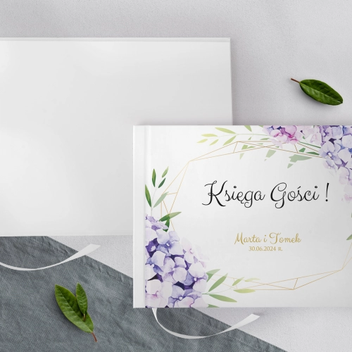 Księga Gości Weselnych Flowers & Frame Motyw 1