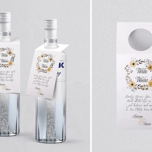 Zawieszka na alkohol oczko Akwarelowe Wianki Motyw 4
