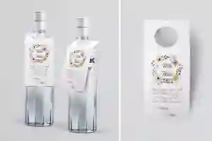 Zawieszka na alkohol oczko Akwarelowe Wianki Motyw 4