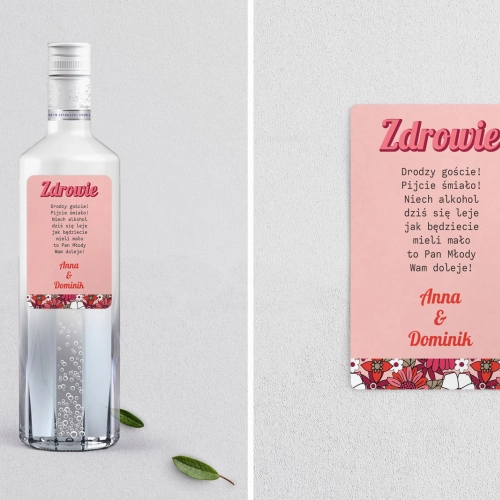 Naklejki na alkohol - Retro Style Motyw 2