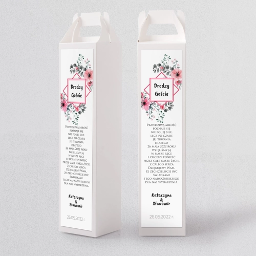 Pudełko na alkohol Bukiety Motyw 14