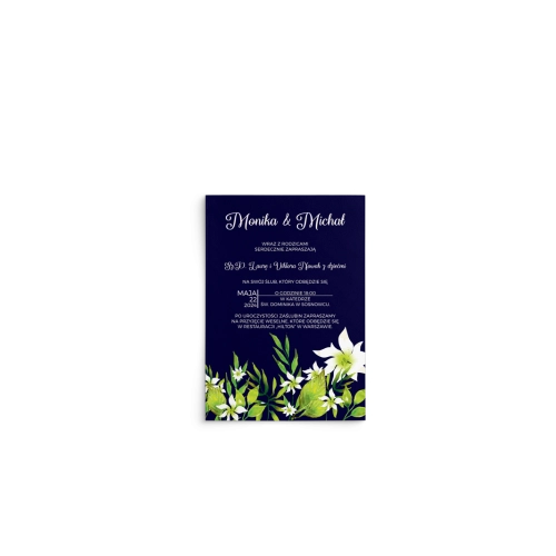Zaproszenia ślubne Wildflowers - Motyw 3