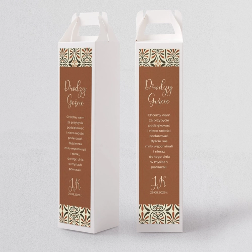 Pudełko na alkohol Vintage Motyw 3