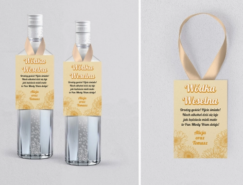 Zawieszka na alkohol Sunflowers - Motyw 1