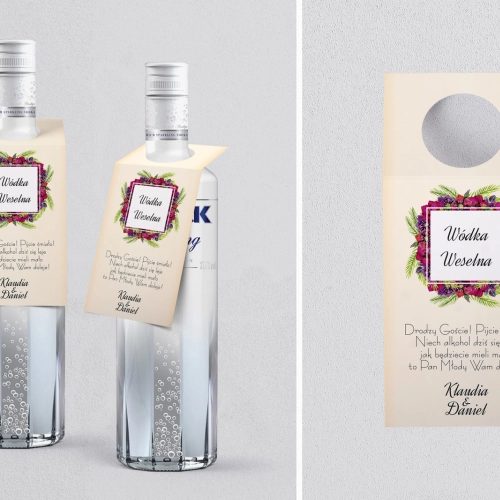 Zawieszka na alkohol oczko Love Motyw 18