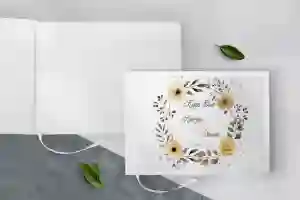 Księga Gości Weselnych Akwarelowe Wianki Motyw 4