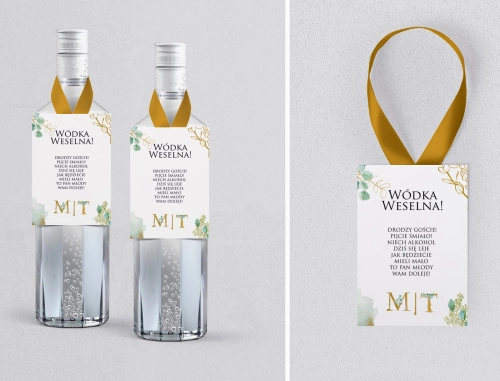 Zawieszka na alkohol Golden Green - Motyw 1