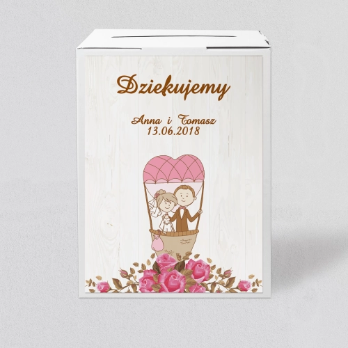 Pudełko na koperty i pieniądze Naturalna Miłość Motyw 4