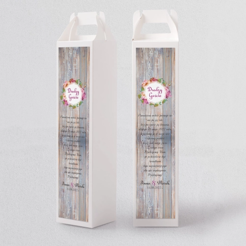 Pudełko na alkohol Rustical Motyw 1