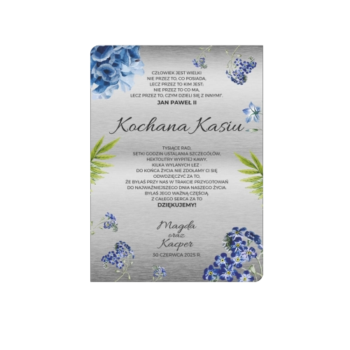 Dyplom ślubny dla świadków - Dream Motyw 4