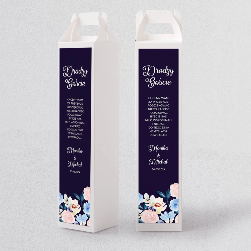 Pudełko na alkohol Wildflowers Motyw 2