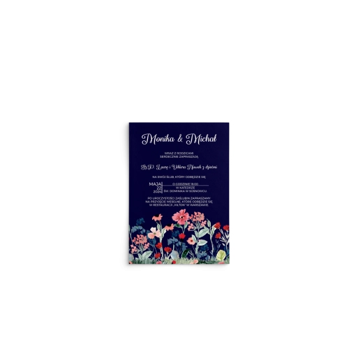 Zaproszenia ślubne Wildflowers - Motyw 1