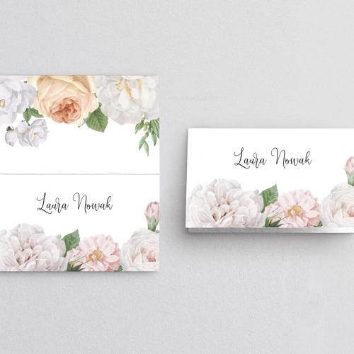 Winietki ślubne składane Ofelia - Motyw 3