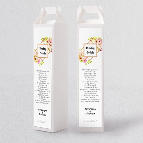 Pudełko na alkohol Bukiety Motyw 2