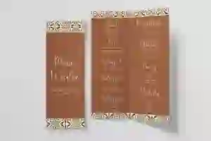 Menu Weselne Vintage - Motyw 3
