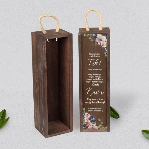 Prośba o Świadkowanie - SNW brązowa PasteLove Motyw 4
