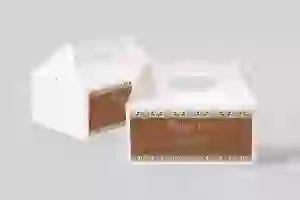 Pudełko na ciasto weselne Vintage - Motyw 3