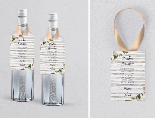 Zawieszka na alkohol Akwarelka - Motyw 1