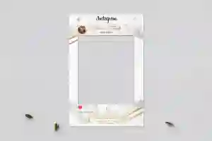 Ramka do zdjęć - Instagram Marmur & Złoto Motyw 1