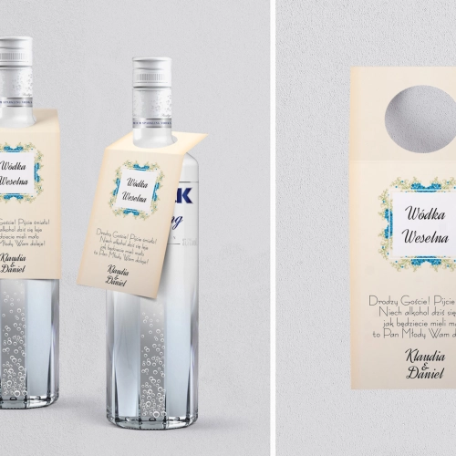 Zawieszka na alkohol oczko Love Motyw 9