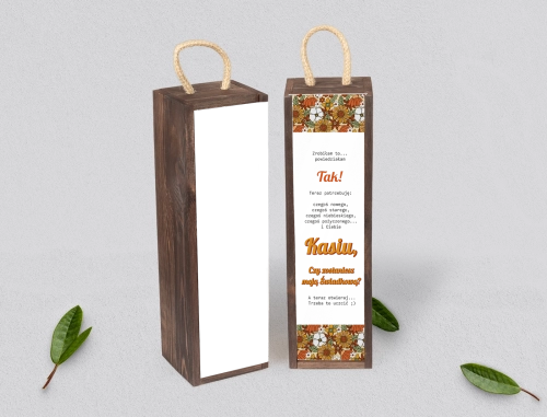 Prośba o Świadkowanie - SNW Akryl brązowa Retro Style Motyw 1
