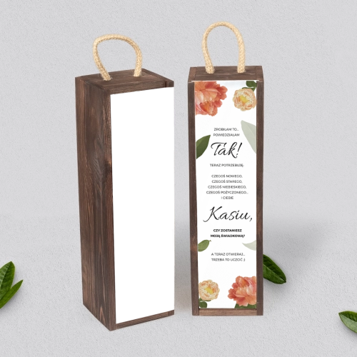 Prośba o Świadkowanie - SNW Akryl brązowa Dream Motyw 5