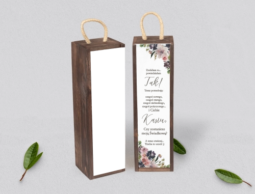 Prośba o Świadkowanie - SNW Akryl brązowa PasteLove Motyw 4