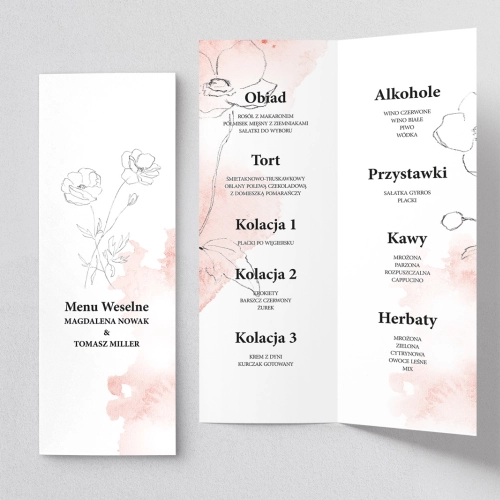Menu Weselne Julietta - Motyw 1