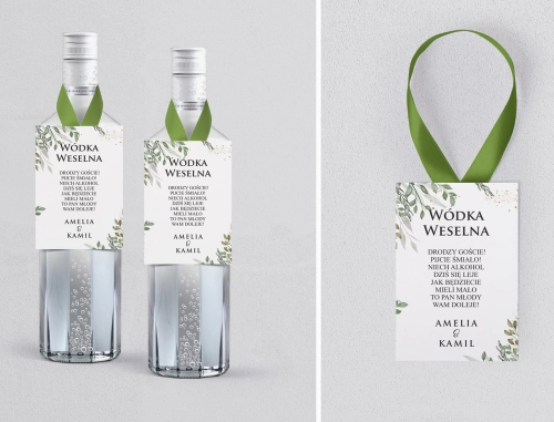 Zawieszka na alkohol Leaves - Motyw 3