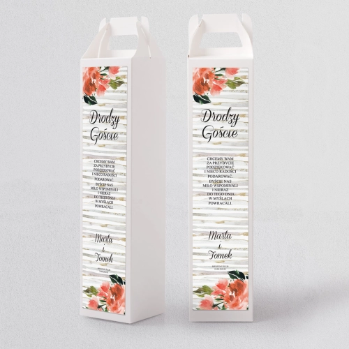 Pudełko na alkohol Akwarelka - Motyw 2