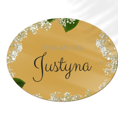 Zawieszka na krzesła - Owalna Soft Motyw 7