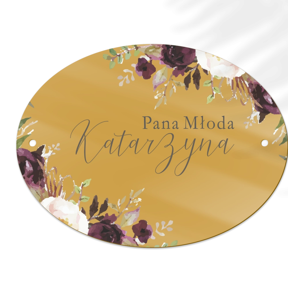 Zawieszka na krzesła - Owalna PasteLove Motyw 3