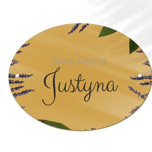 Zawieszka na krzesła - Owalna Soft Motyw 5