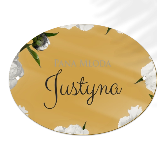 Zawieszka na krzesła - Owalna Soft Motyw 3