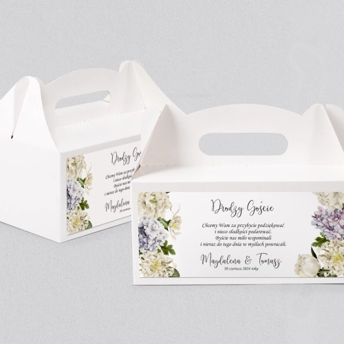 Pudełko na ciasto weselne Ofelia - Motyw 2