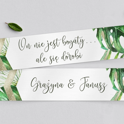 Tablice Rejestracyjne 2 szt. - Tropical Motyw 4