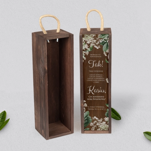 Prośba o Świadkowanie - SNW brązowa Soft Motyw 1