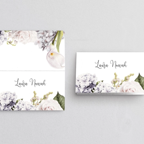 Winietki ślubne składane Ofelia - Motyw 1